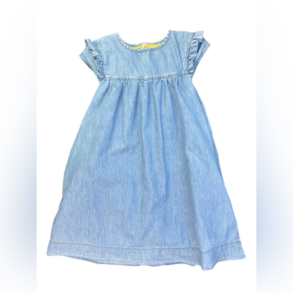 MINI BODEN Denim Easy Everyday Dress- 7-8Y